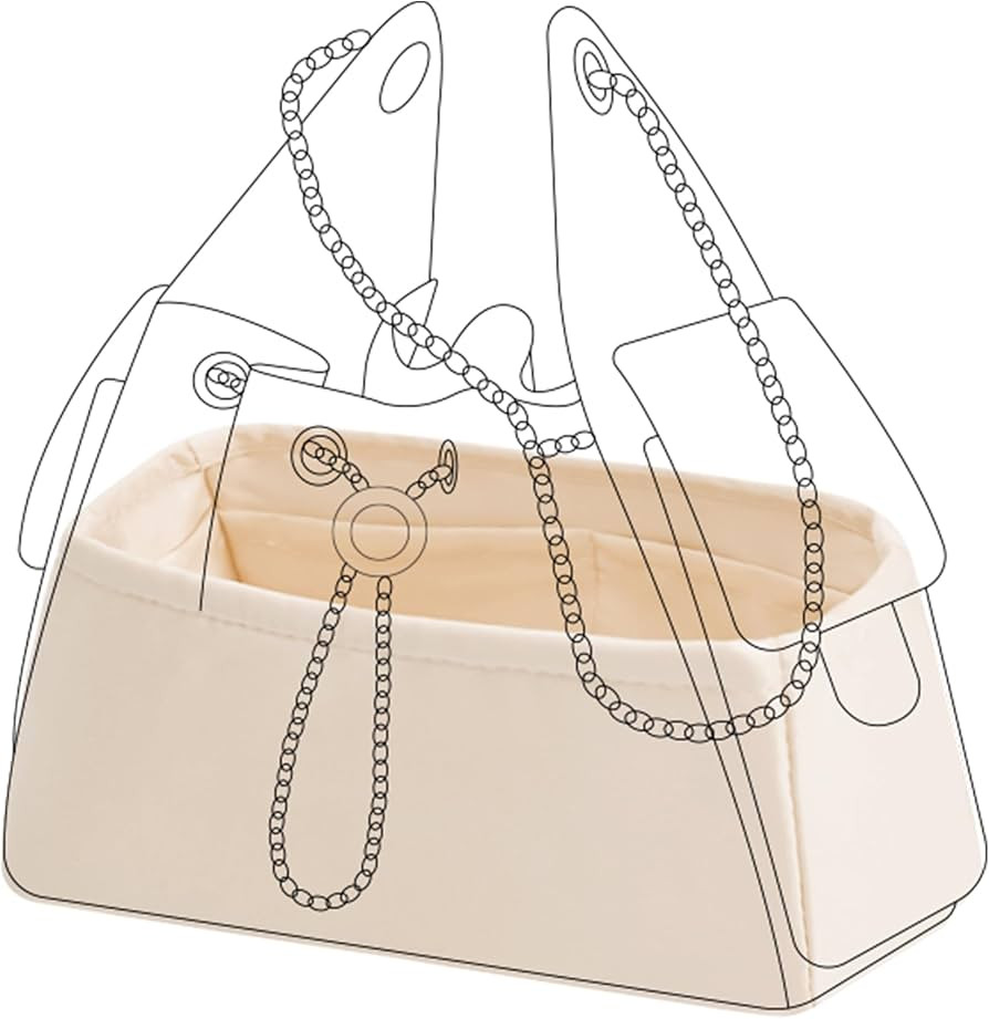 DGAZ Silk Purse Organizer Insert Fits Chanel 25 Handbags，Silky Smooth Bag Organizer，Luxury Ha... | Amazon (US)