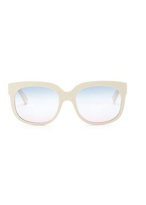 Gucci Women's Fashion Show Ivory Square Sunglasses/56MM - Ivory | Saks Fifth Avenue