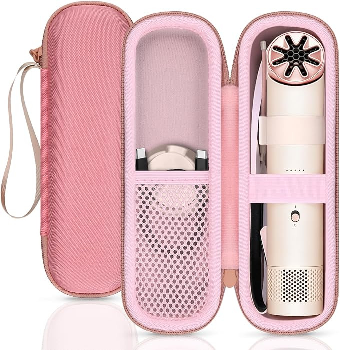 for Dyson HushJet Mini Cool Fan Hard Travel Storage Case, Pink | Portable Hard EVA Storage Bag wi... | Amazon (US)