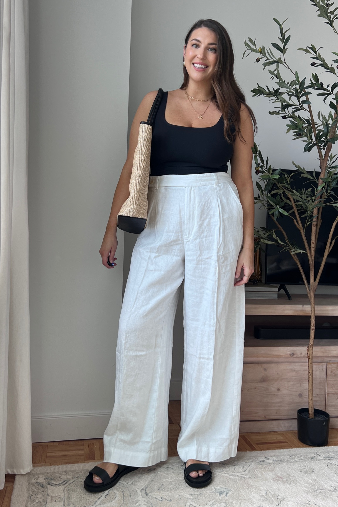 Ultra wide leg linen pant and Madewell new accessories. 

Size 10 fashion | size 10 | Tall girl outfit | tall girl fashion | midsize fashion size 10 | midsize | tall fashion | tall women | linen pants 

#LTKtravel #LTKstyletip #LTKmidsize

#LTKU #LTKSeasonal #LTKxMadewell
