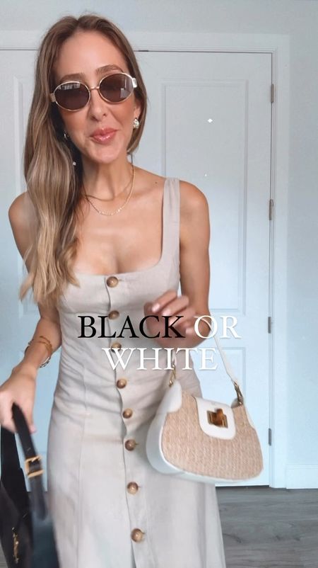  I love how it looks on both white and black accessories . This dress is so beautiful, it runs true to size, I am wearing a size small. 

#LTKStyleTip #LTKU #LTKSeasonal