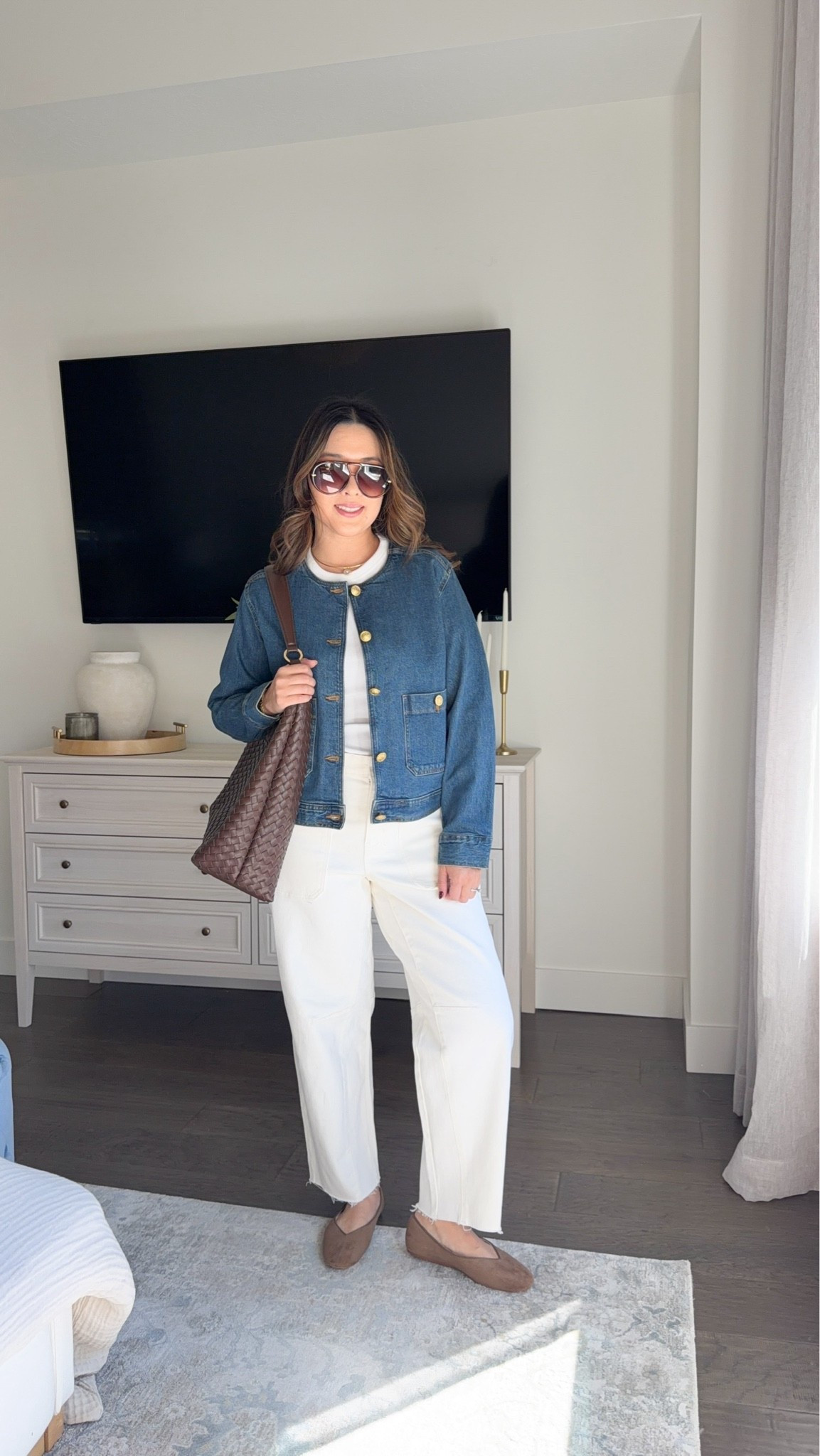 Walmart Sale Outfit
Jacket: Medium
Jeans: 6
Fave bag and shoes