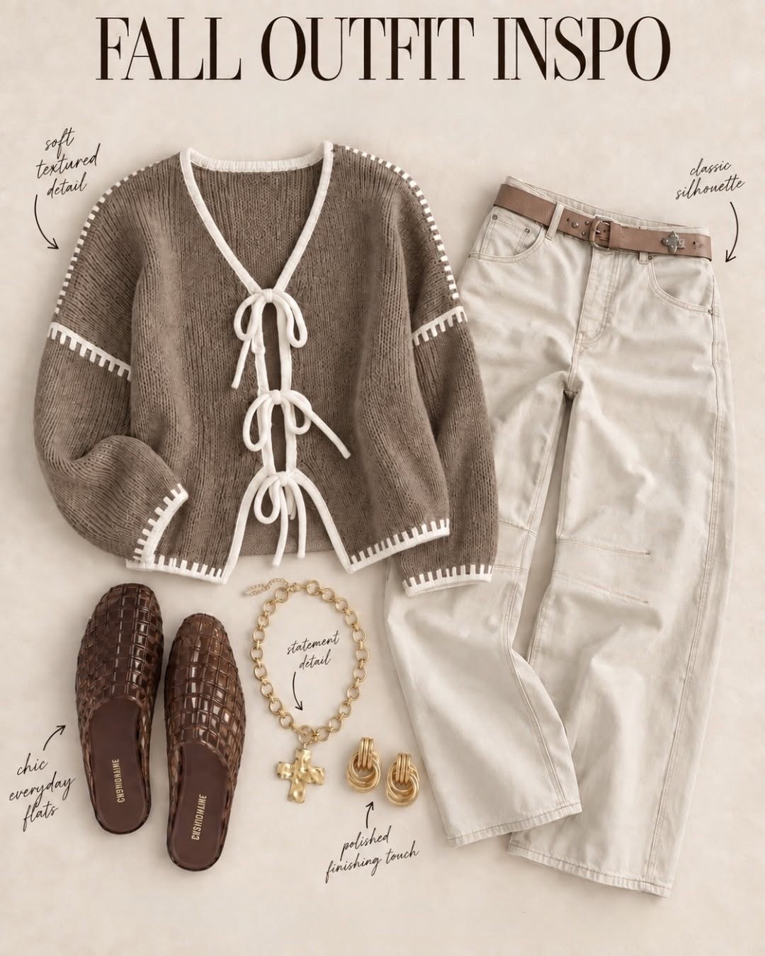 There's something about fall neutrals, and this outfit is perfection.👌 This whole look will have you feeling effortlessly put together