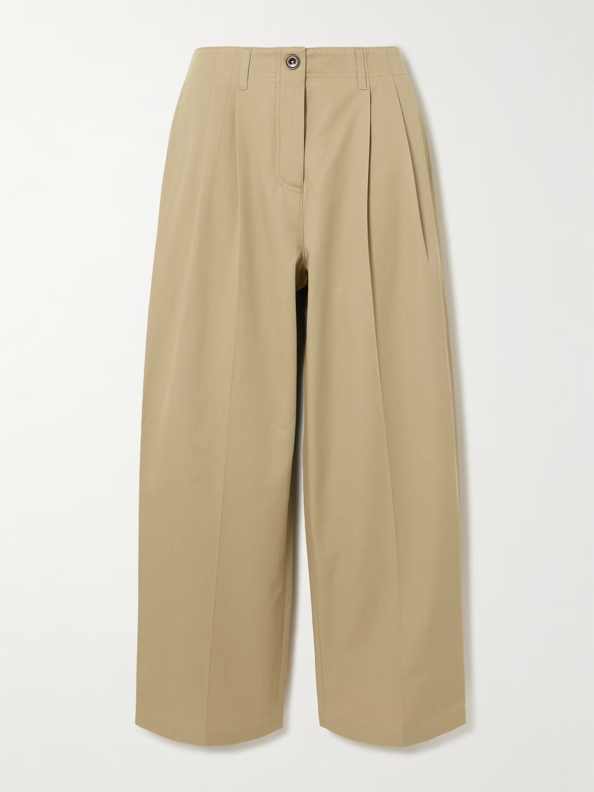 Organic cotton-twill wide-leg pants | NET-A-PORTER APAC