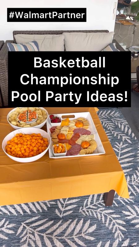 #walmartpartner I planned a Basketball Championship party for the boys and had so much fun planning the little details! I found some really great Better Homes and Gardens serving pieces for the patio on @Walmart. I love a theme party and went all in on this one lol. 

#LTKParties #LTKKids #LTKHome