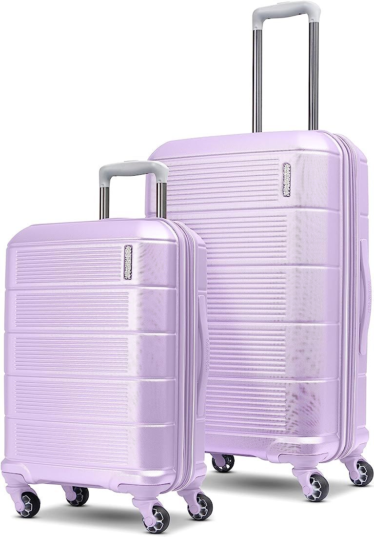 American Tourister Stratum XLT 2.0 Expandable Hardside Luggage with Spinners, Lavender, 2PC Set 2... | Amazon (US)