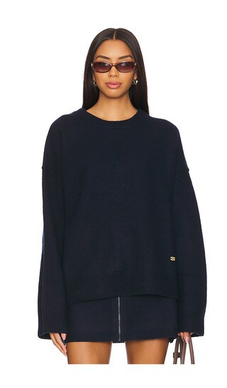 Ganni Wool Sweater in Navy. | Revolve Clothing (Global)