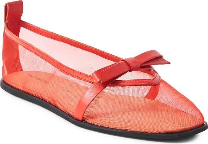 Free People Mania Mesh Bow Flat (Women) | Nordstrom | Nordstrom