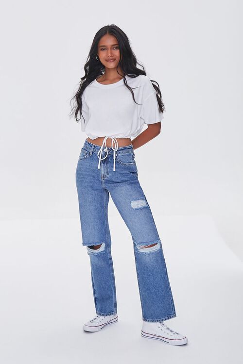 Premium Distressed 90s-Fit Jeans | Forever 21 (US)
