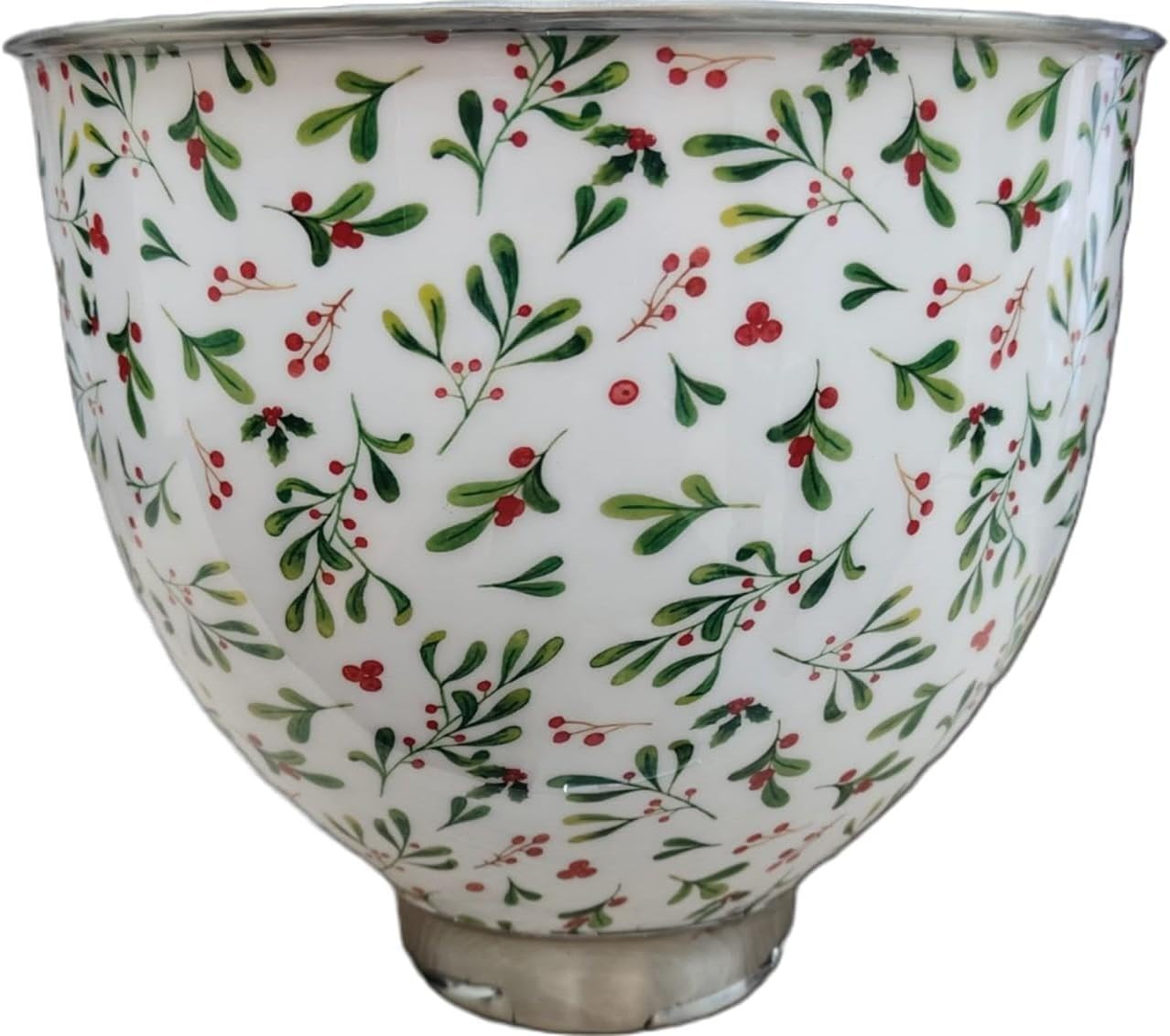 Biscuitique Stainless Steel Mixer Bowl With Stunning Floral Holiday Pattern For KitchenAid Tilt-H... | Amazon (US)