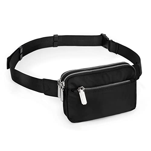 UTO Fanny Pack for Women Men Belt Bag Waterproof Waist Pack Fashion Lightweight Chest Bags with 3 Zip Pockets for Travel Running Hiking Cycling CA | Amazon (CA)