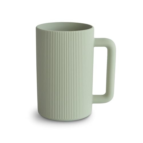 mushie Baby Bath Rinse Cup | 100% Food Grade Silicone | Wash Rinser Cup For Kids (Sage) | Amazon (US)