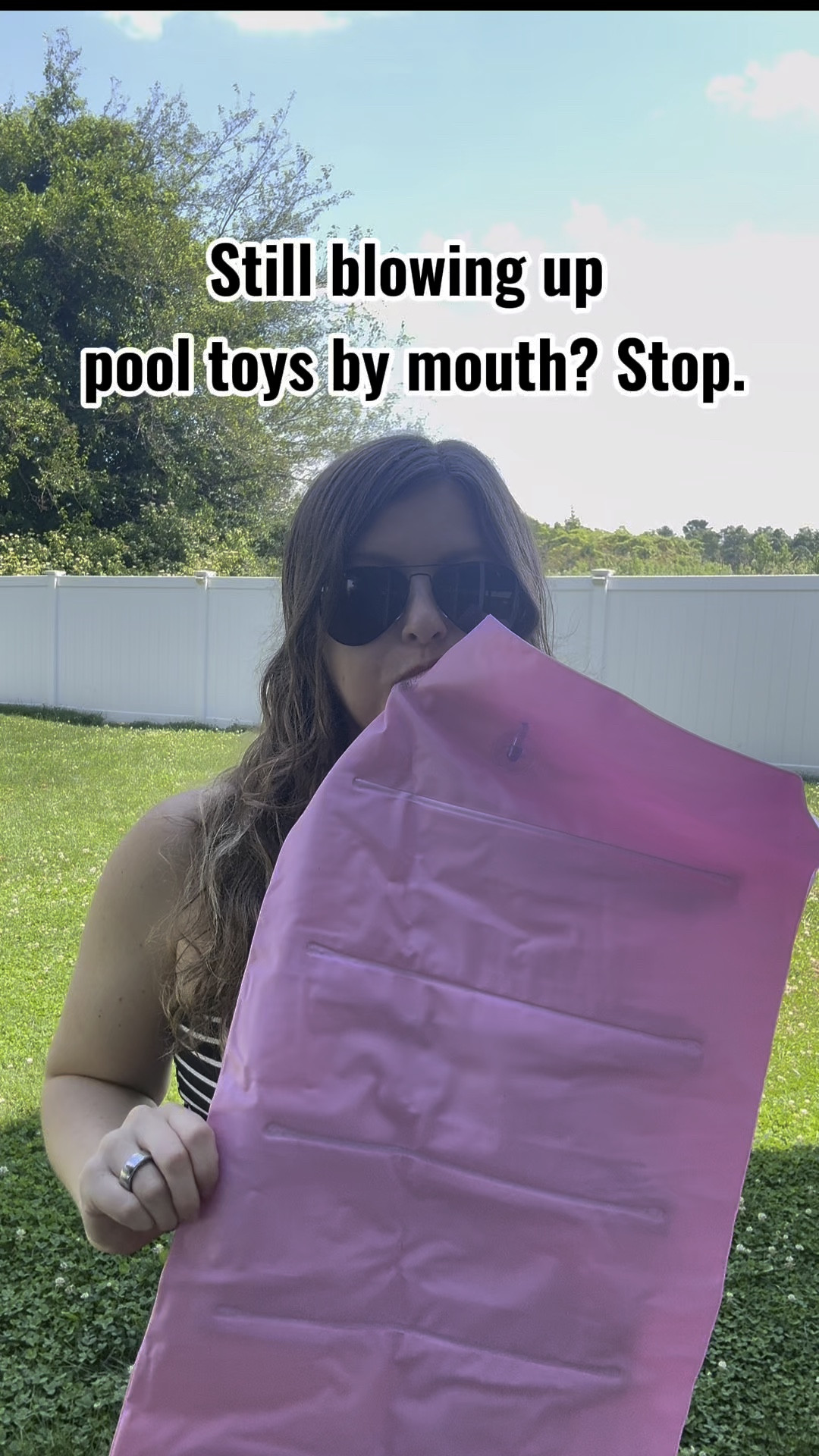 The best mini air pump, but it’s perfect for traveling too! It’s super easy to store because It will fit inside a bag or in your pocket. Blew up my whole tanning pool within three minutes using this.

#LTKSeasonal #LTKHome #LTKTravel