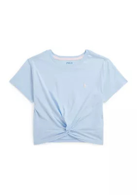Girls 7-16 Twist Front Cotton Jersey T-Shirt | Belk