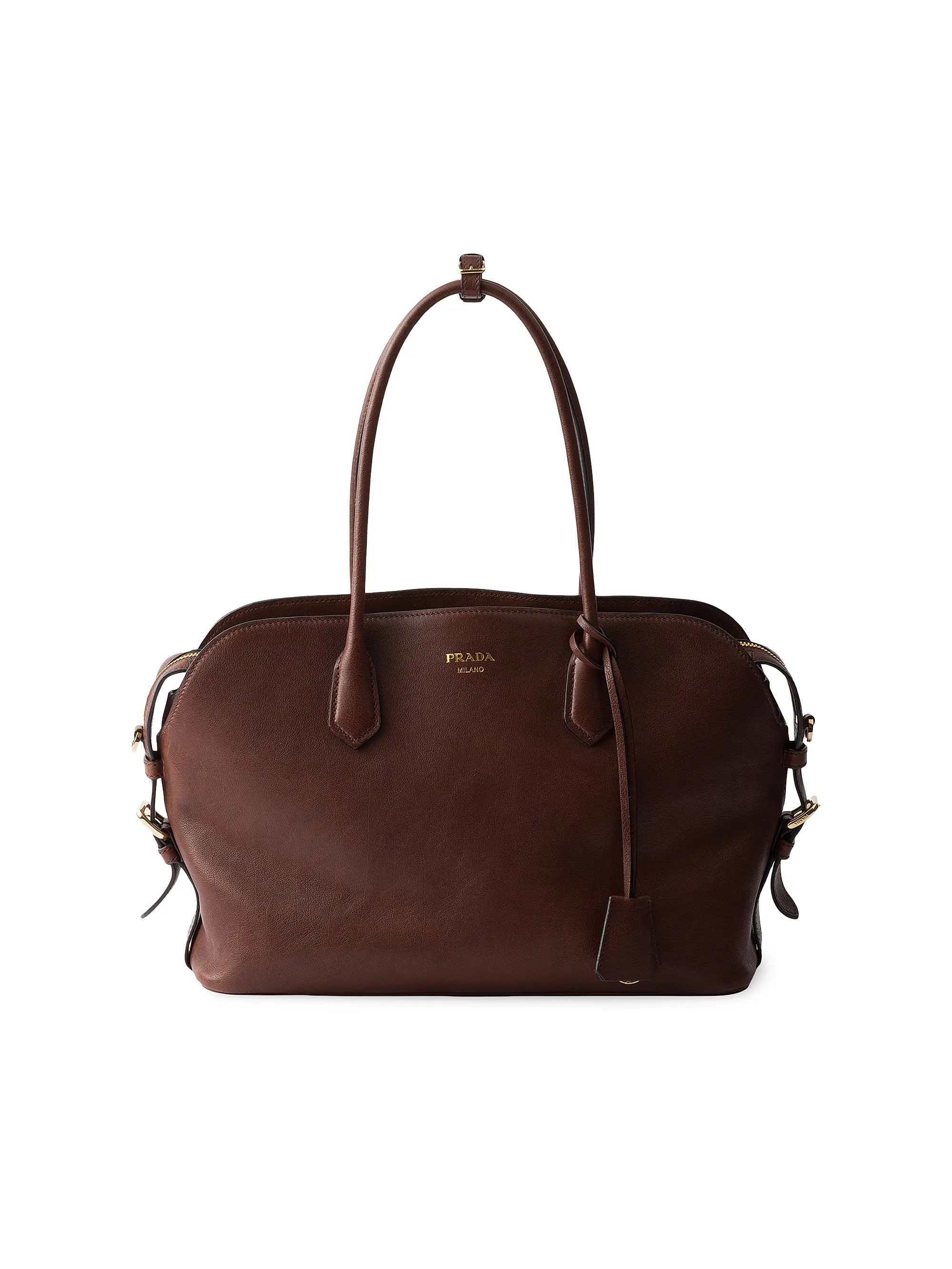 Prada Large Leather Tote Bag | Saks Fifth Avenue | Saks Fifth Avenue