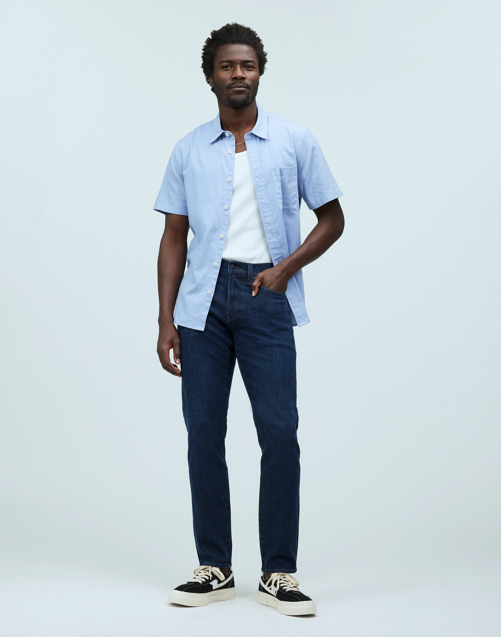 Athletic Slim Jeans in Chapman Wash: COOLMAX&reg; Denim Edition | Madewell