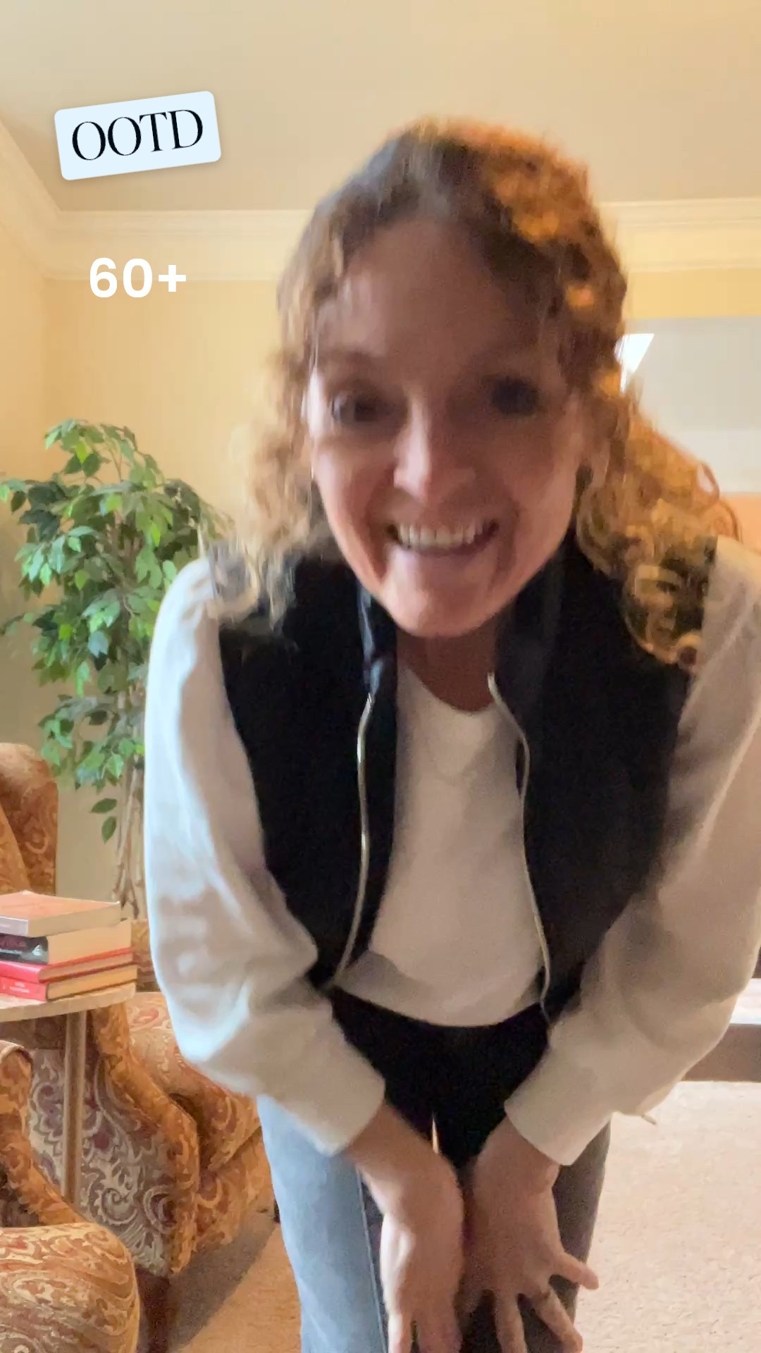 Another #OOTD for a 60+ ladies, as I head to a family reunion, which is actually a belated Christmas 🎄 gathering. I’m really loving these Jessica Simpson straight leg jeans that my daughter handed down to me paired with cute tennies from Walmart, a cream colored top and ski vest to keep me toasty. You can find both similar and some exact items linked here in my LTK.😍

#LTKOver40 #LTKPetite #LTKSeasonal