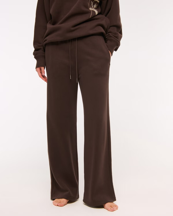High Rise Wide Leg Sunday Sweatpant | Abercrombie & Fitch (US)
