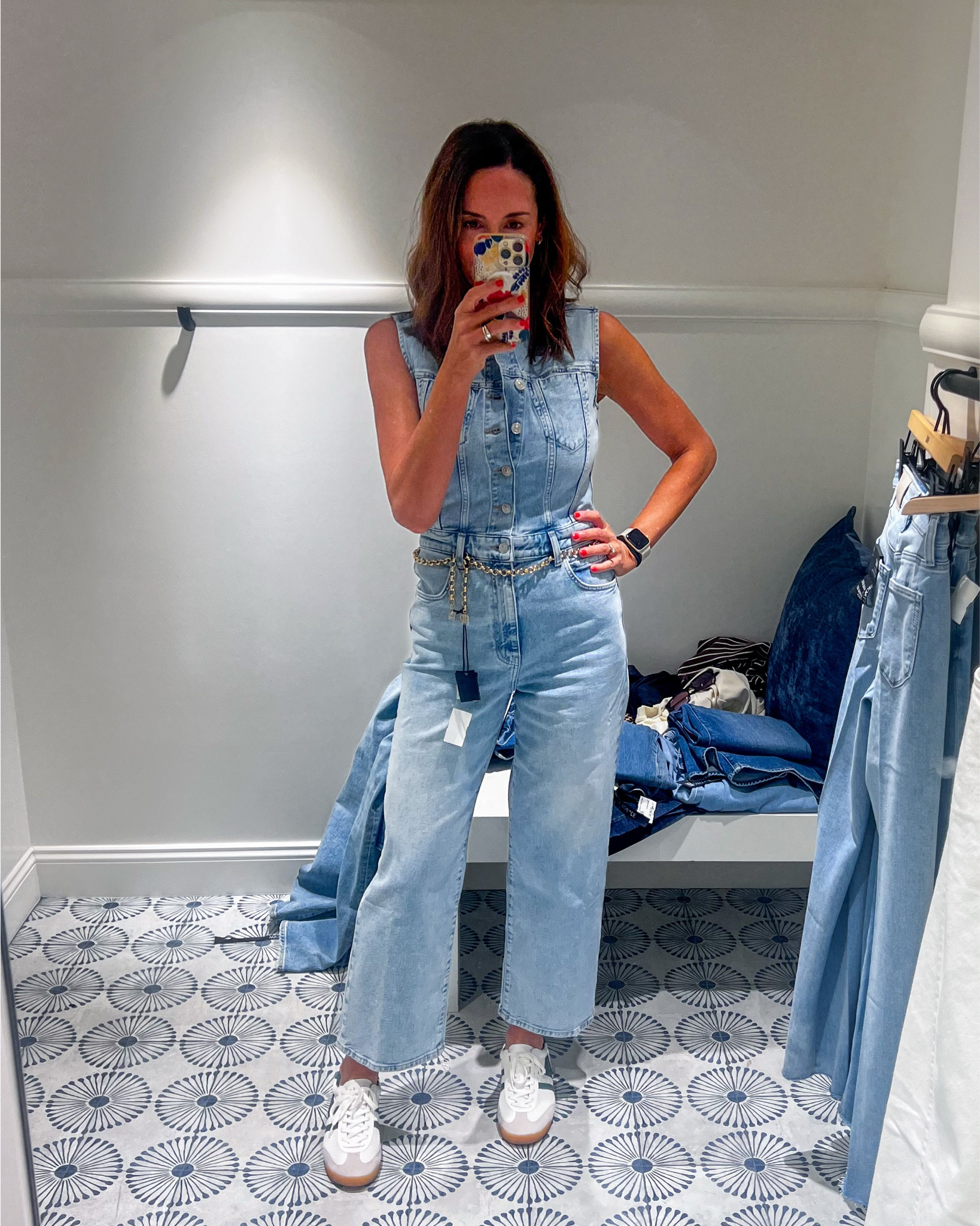 This jumpsuit is on sale, PLUS an extra 30% off right now!!!  True to size.  I’m wearing a size 5 (my normal size is probably a 6, so I would size down).  

#LTKStyleTip #LTKSaleAlert #LTKOver40