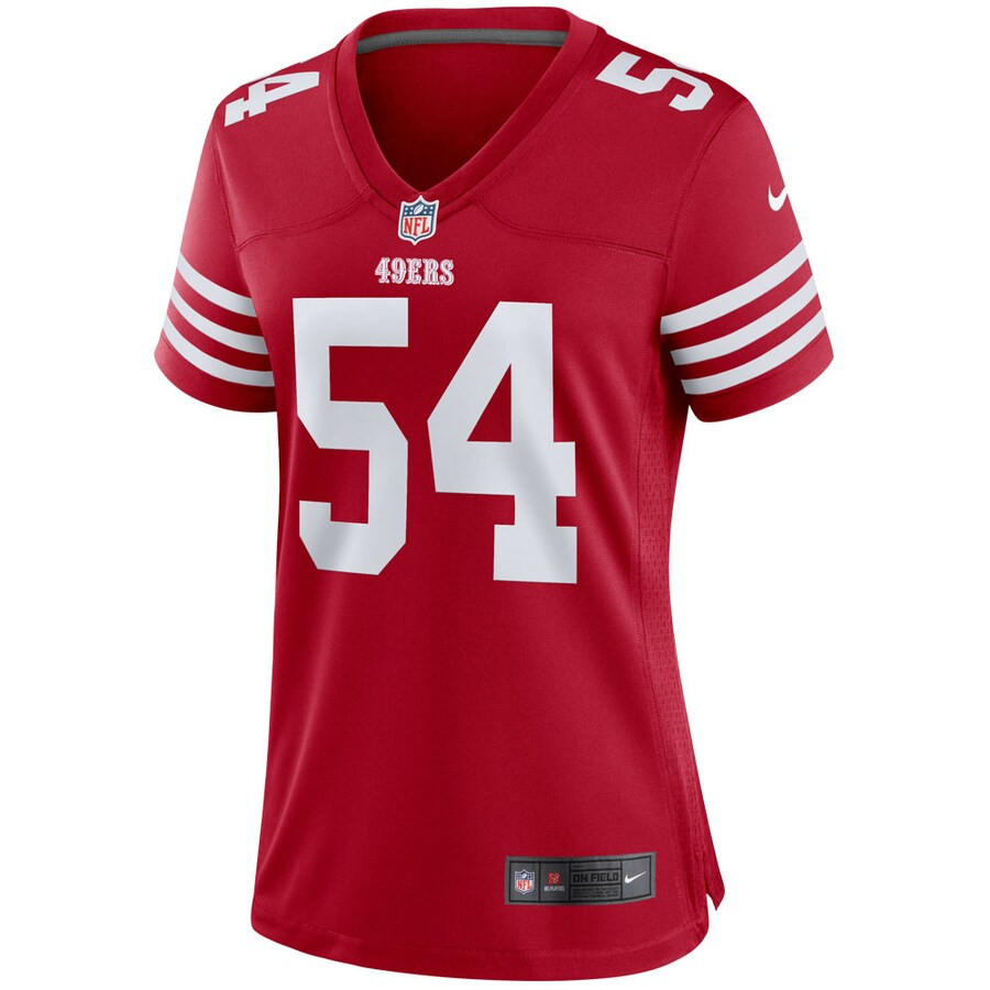 Women's San Francisco 49ers Fred Warner Nike Scarlet Player Jersey | NFL Shop