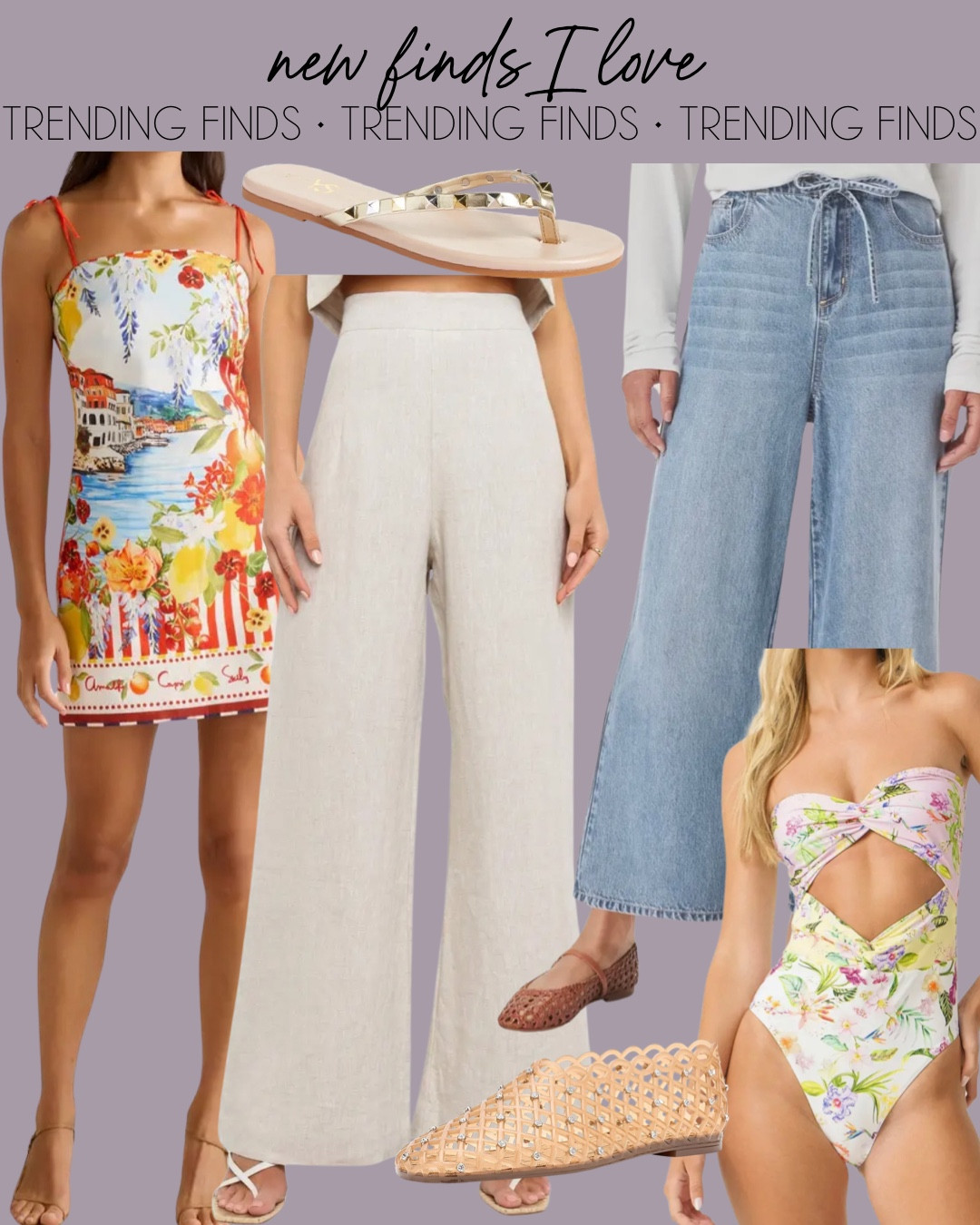 Wide leg jeans comfy linen pants spring dress cutout bikini swimsuit sandals jelly shoes 

#LTKootd #LTKPetite #LTKSaleAlert