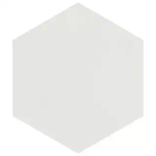 Textile Basic Hex White 8-5/8 in. x 9-7/8 in. Porcelain Floor and Wall Tile (11.5 sq. ft./Case) | The Home Depot