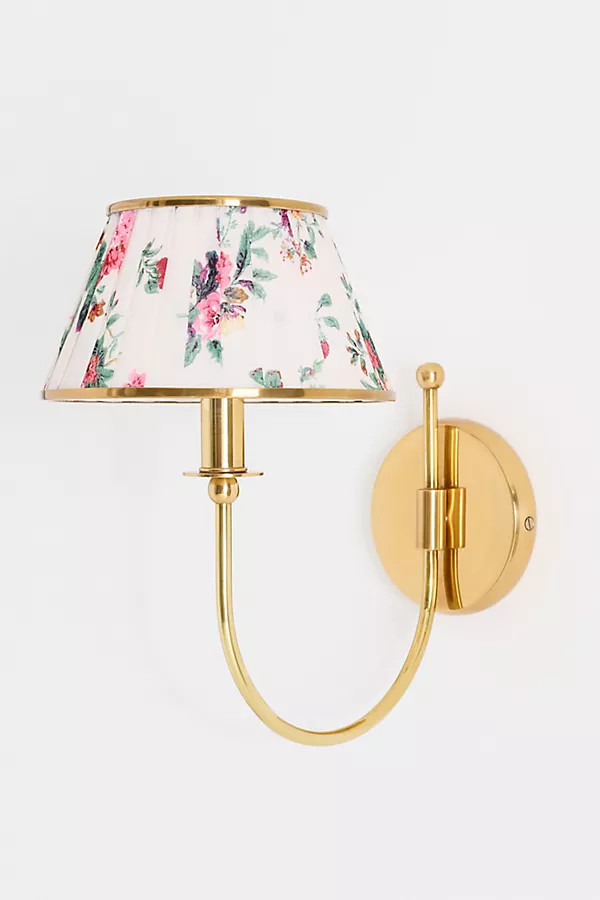 Lee Brass Fabric Shade Sconce Wall Light | Anthropologie (US)