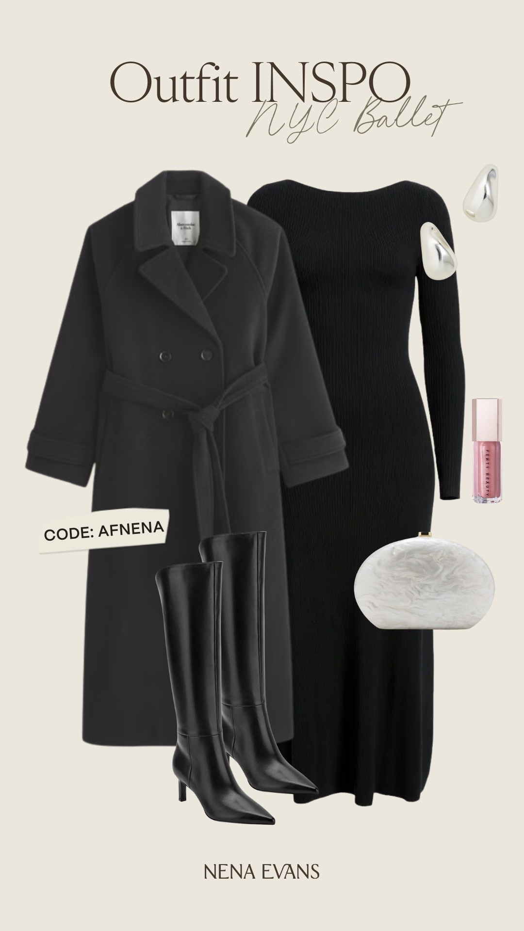 NYC Outfit Inspo: NYC Ballet 🩰 Use code AFNENA to save 15% OFF Abercrombie through 12/15! 

Winter outfit 
Winter fashion 
New York City outfit 
Date night outfit 
Dinner outfit 
Wool coat
Black maxi dress

#LTKSeasonal #LTKSaleAlert #LTKFindsUnder100