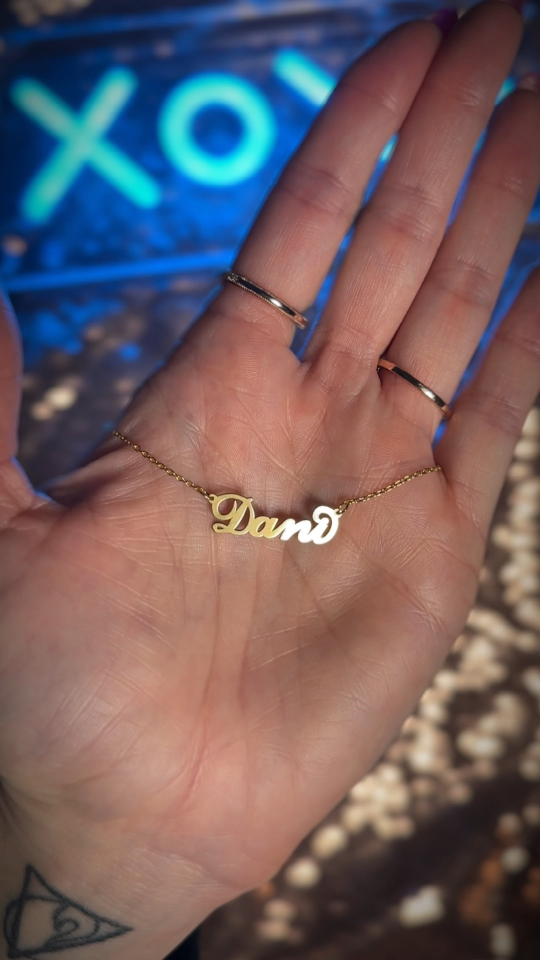 Personalized Name Plate Necklace from #Jewlr ✨🩵😍 #myjewlr #jewlrpartner
 
Details:
Metal: 18k Yellow Gold Plated
Name Font: Flourish
Name: Dani
Name Thickness: Classic 
Chain: Cable
Length: 14” w/ 2” extender


#LTKbeauty #LTKVideo #LTKfindsunder100