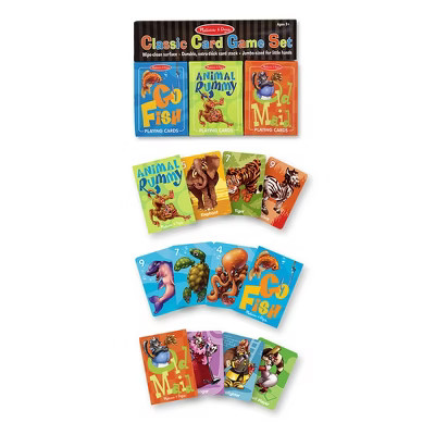 Melissa & Doug Classic Card Games Set - Old Maid, Go Fish, Rummy | Target