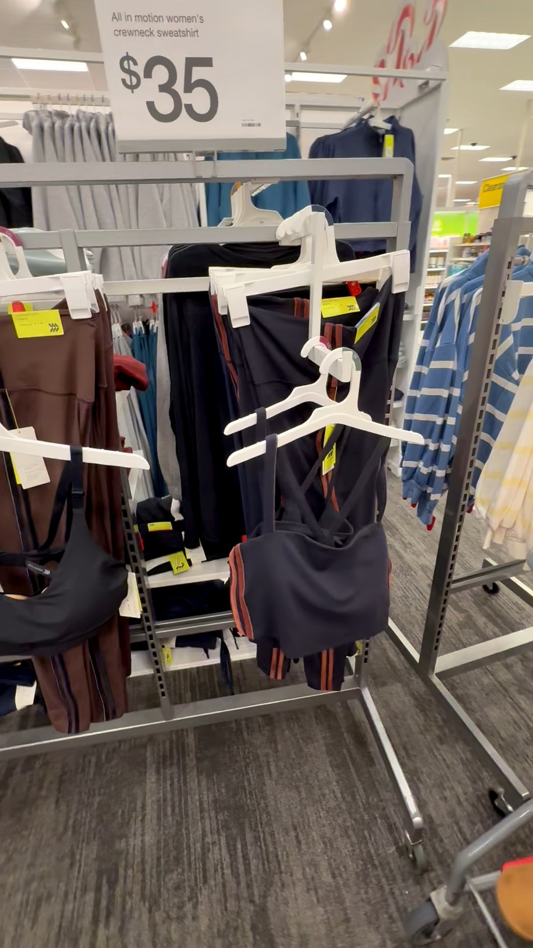 Target leggings and sports bra set with velvet piping! They feel and look so high end! I like the brown and black combo the best! 😍 

#LTKActive #LTKvlog #LTKfitnessgoals