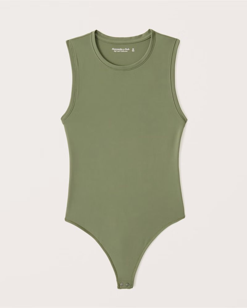 Women's Seamless Fabric Crewneck Tank Bodysuit | Women's Tops | Abercrombie.com | Abercrombie & Fitch (US)