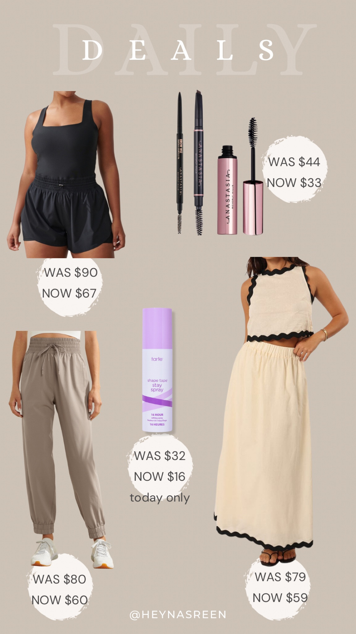 Daily deals on Abercrombie active onesie, Anastasia brow set (soft brown), Abercrombie joggers, Tarte setting spray, Petal & Pup set

#LTKSaleAlert