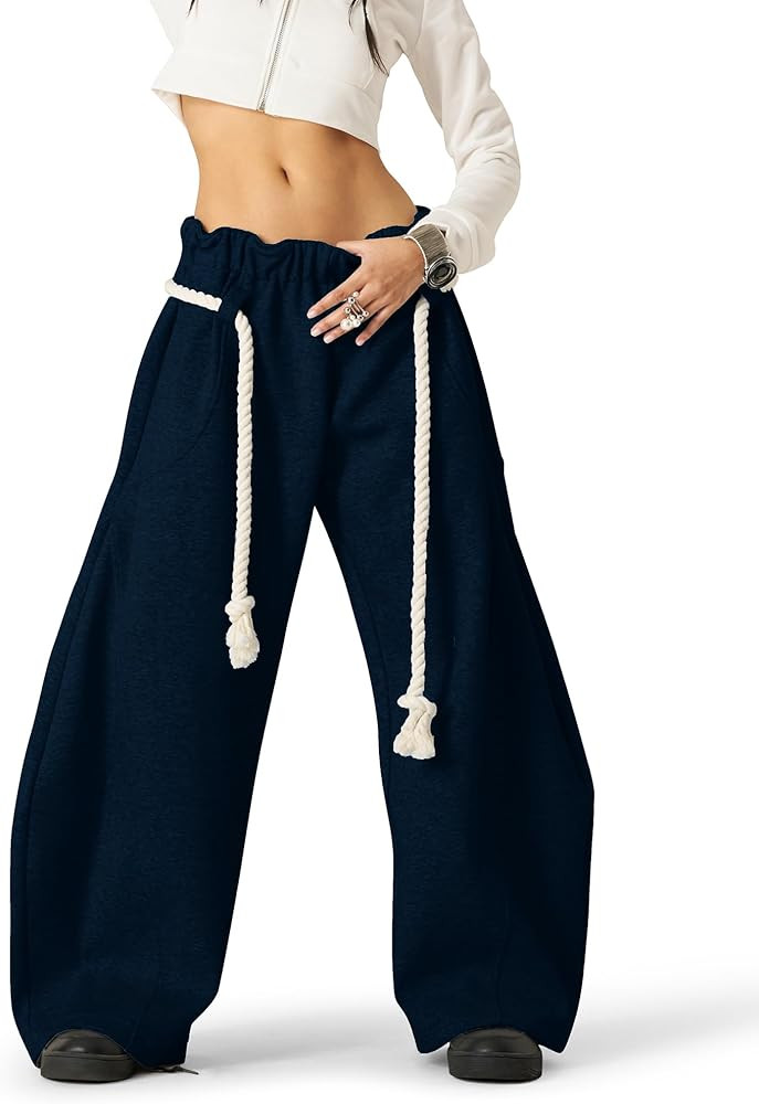 Aelfric Eden Super Baggy Barrel Sweatpants Wide Leg Pants for Women Men Casual Elastic Waist Unis... | Amazon (US)