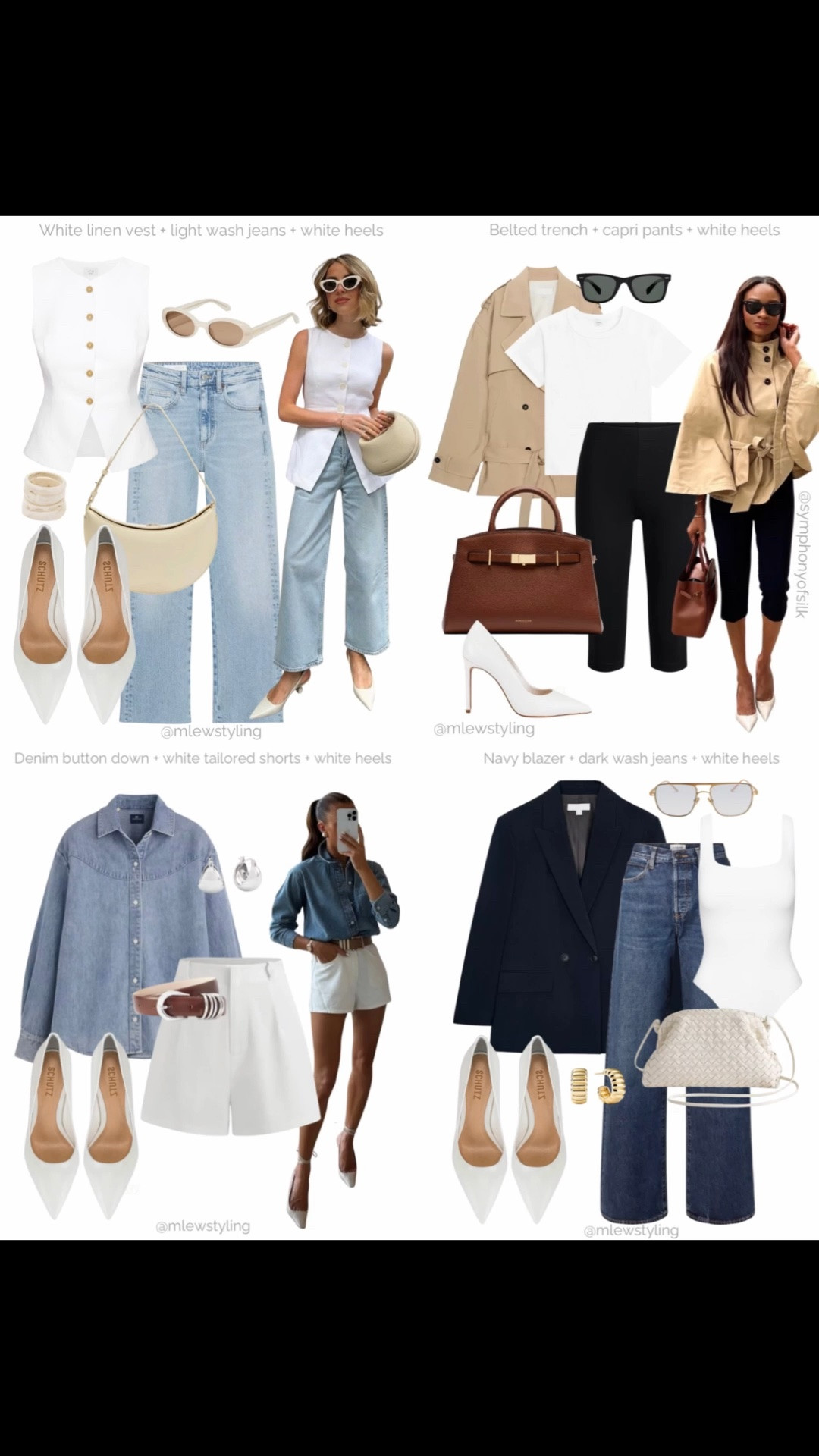SPRING & SUMMER outfit ideas with white heels 🤍☁️

Creator credits: @withameliataylor @symphonyofsilk

#LTKsummer #LTKshoes #LTKstyletip