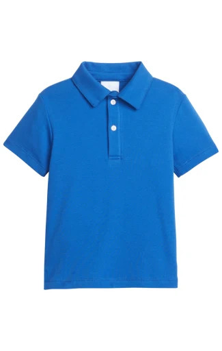 Little English Short Sleeve Polo - Royal | Persnickety