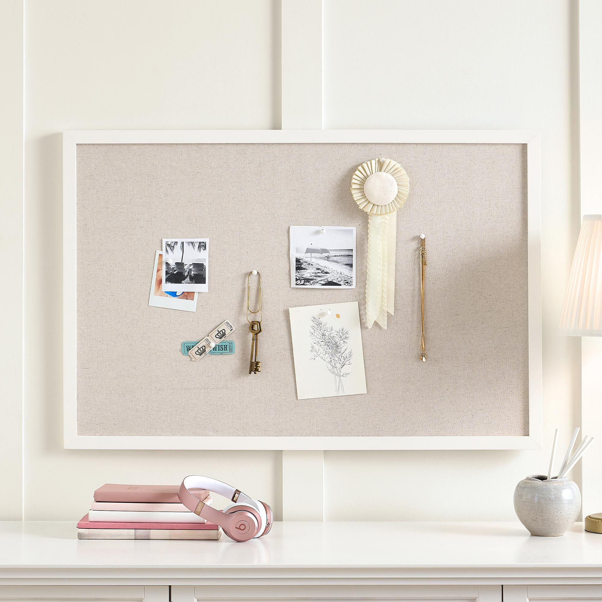 No Nails Framed Pinboard (24"x36") | Pottery Barn Teen
