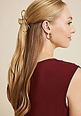 Gold Metal Bow Claw Hair Clip | Maurices
