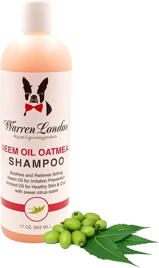 Warren London - Dog Shampoo, Neem Oil Pet Shampoo w/Oatmeal - Made in USA - 17 oz | Amazon (US)