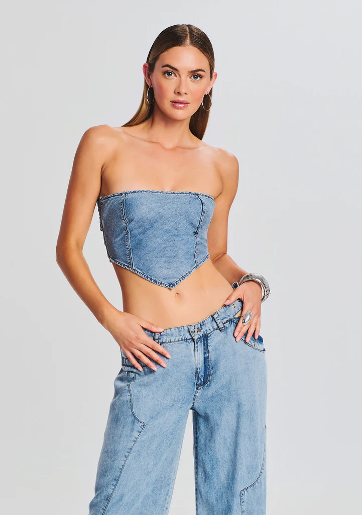 Tate Denim Top | Retrofete