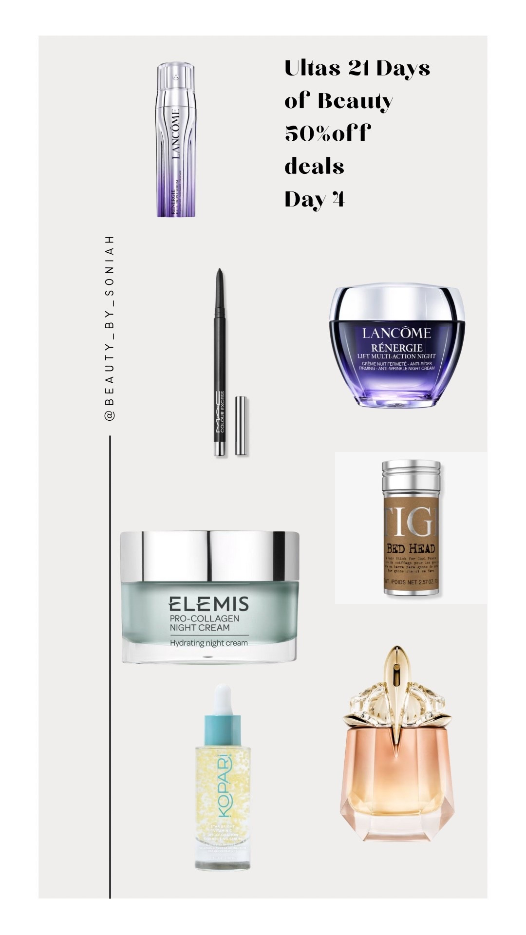 Day 4 
Ultas 21 days of beauty deals!
Save 50% OFF on daily deals

#LTKSaleAlert #LTKOver40 #LTKBeauty