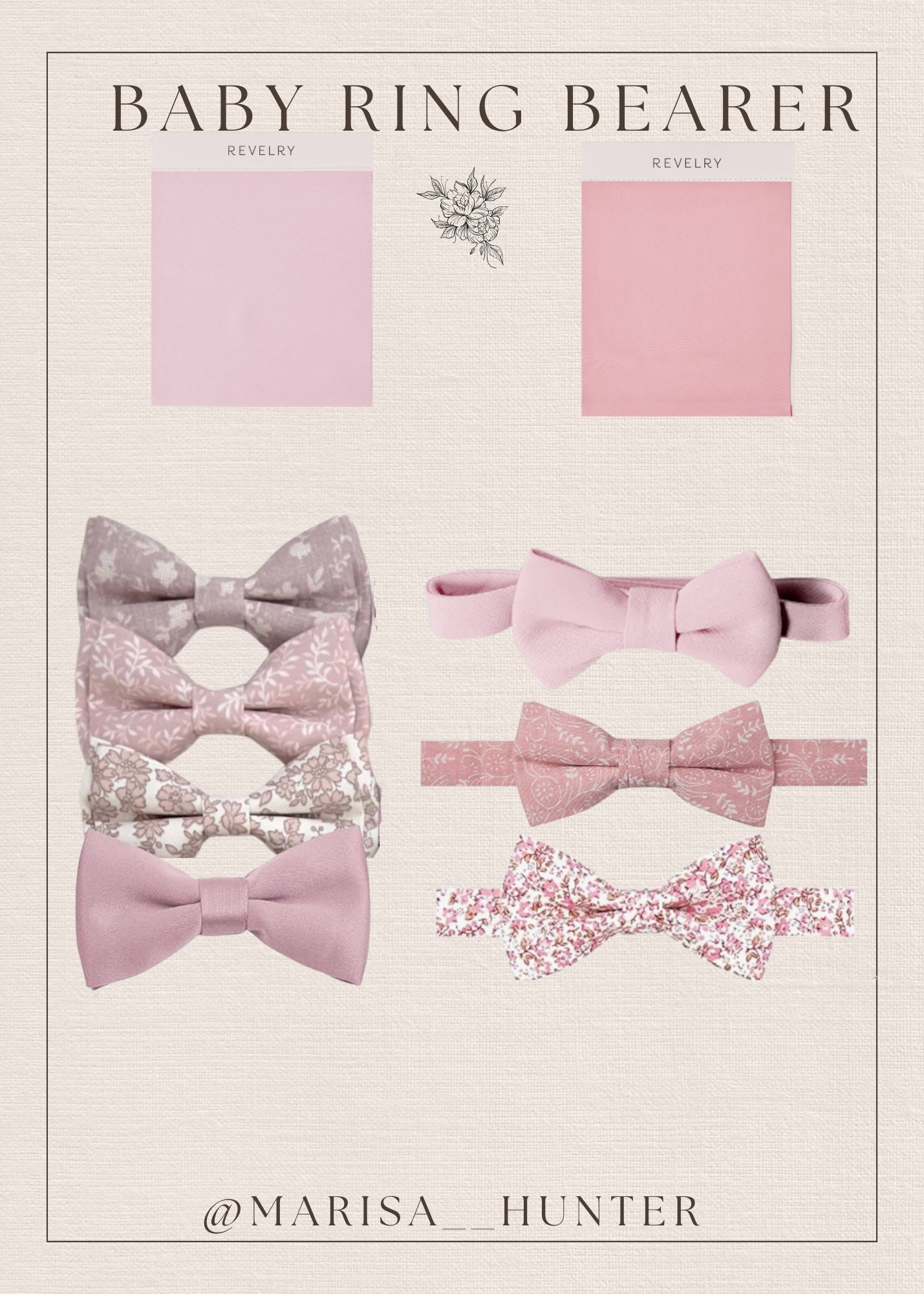 Ring bearer bow tie 

Boy floral tie pink toddler boy infant boy coordinates with revelry baby pink rosette bride groom wedding party summer wedding 

#LTKSummerEdit #LTKKids #LTKWedding