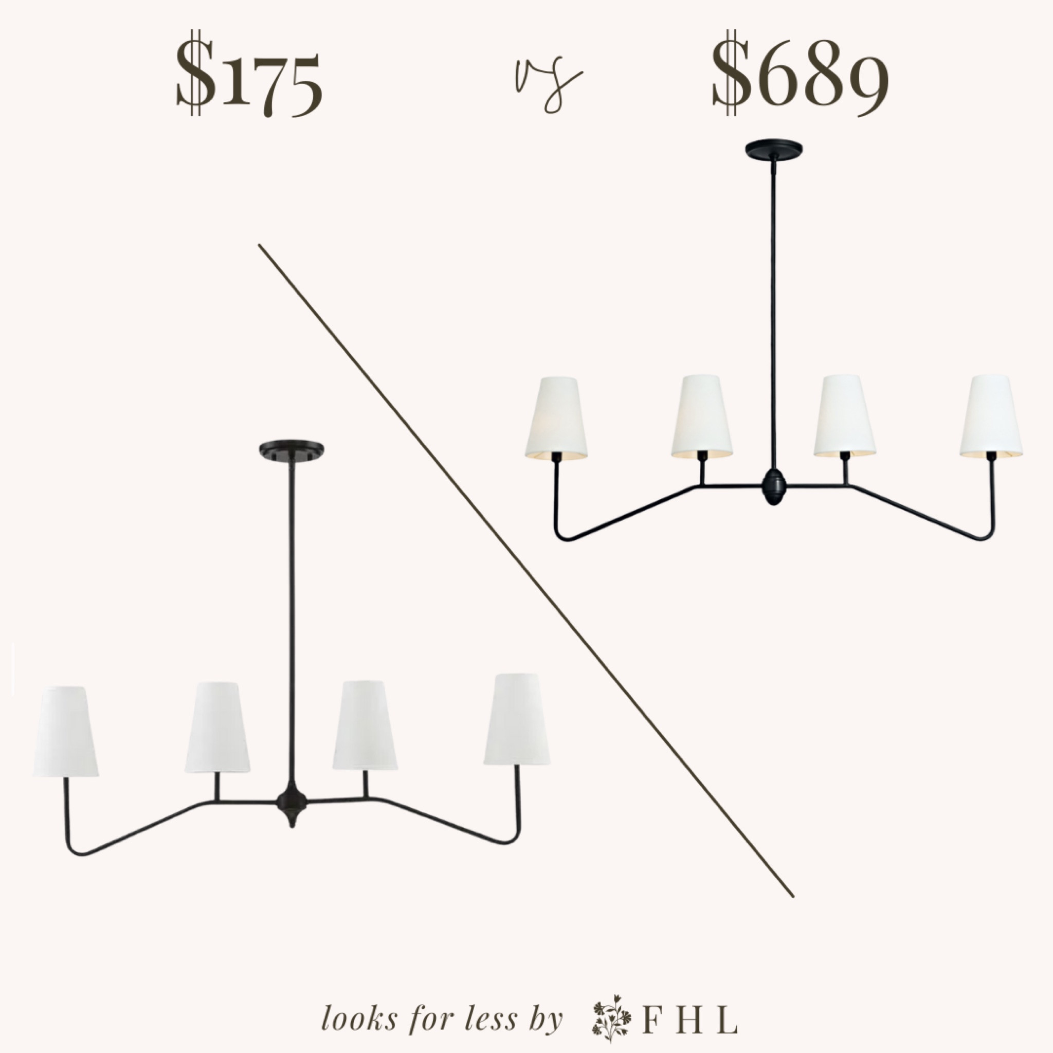 We love finding Looks for Less for your home. Here we’ve sourced two linear oil rubbed bronze chandeliers close in size and style but very different in price 🤍

Transitional Home | Chandelier | Interior Design | Home Design | Lighting | Rejuvenation

#LTKHome