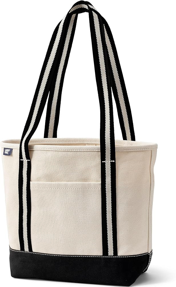 Lands' End Open Top Canvas Tote Bag | Amazon (US)