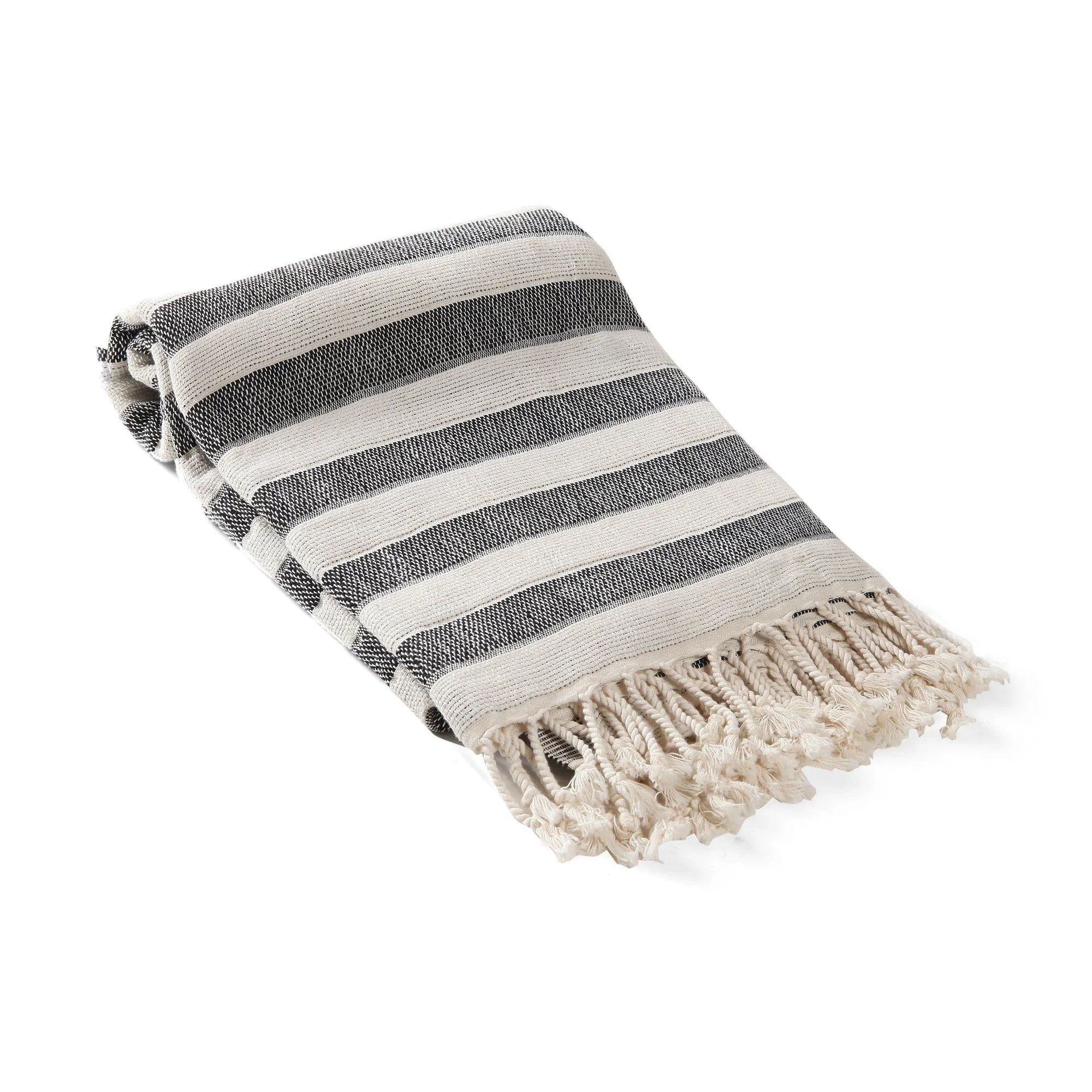 Amalfi Awning Stripe Turkish Towel / Throw | Olive and Linen LLC