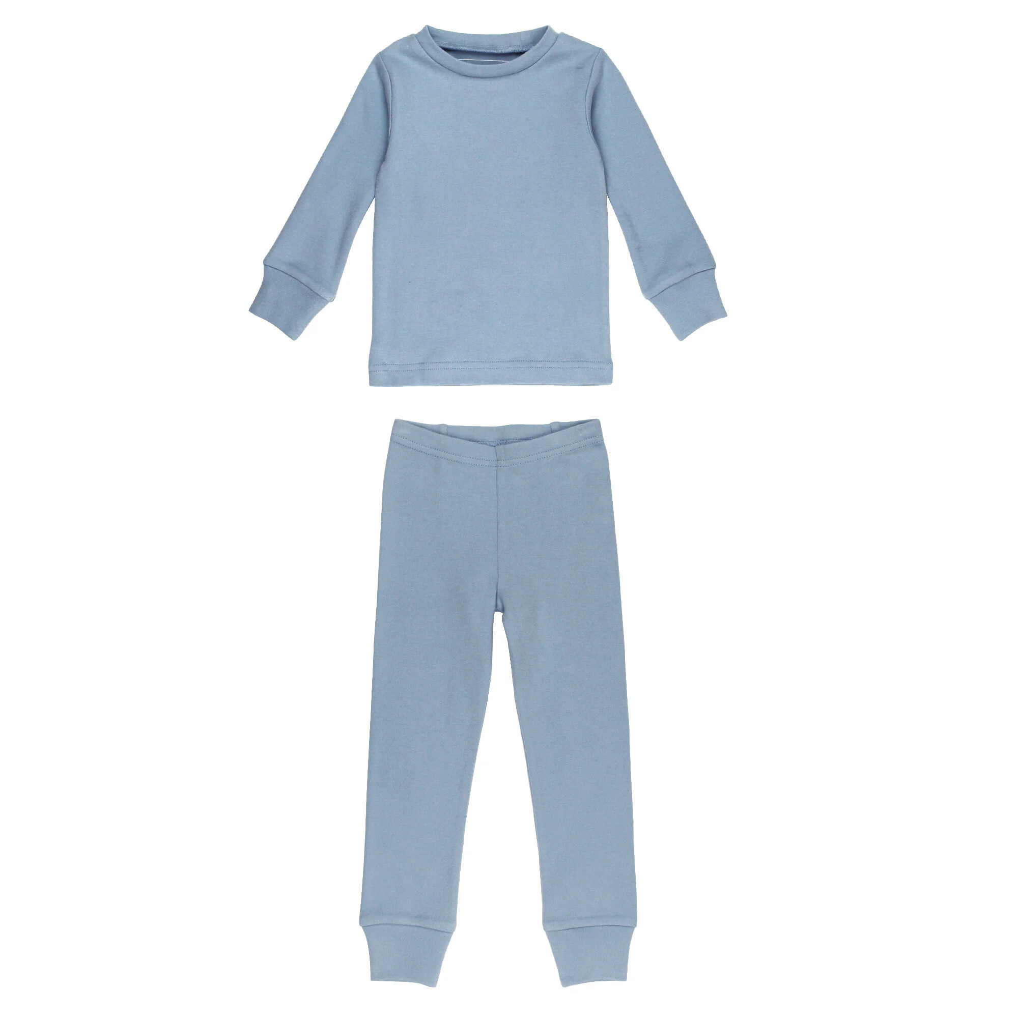 Kid's Organic L/Sleeve PJ Set in Pool | L'ovedbaby