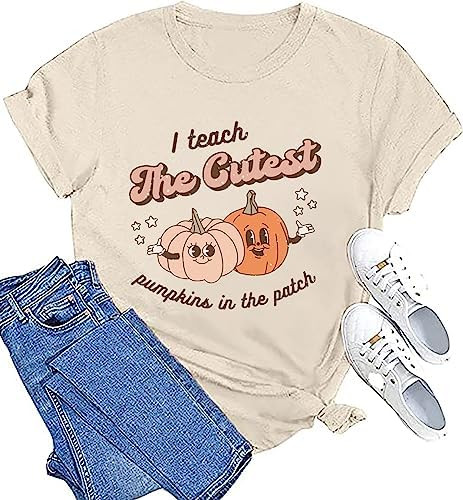 Teacher Halloween Shirt for Women I Teach The Cutest Pumpkins in The Entire Patch T-Shirt Funny T... | Amazon (US)