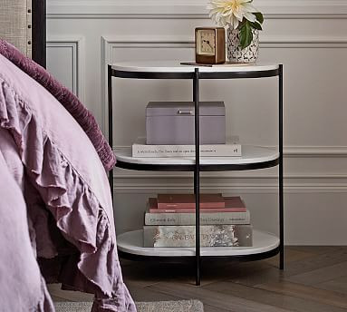 Felix 22" Marble Nightstand | Pottery Barn (US)