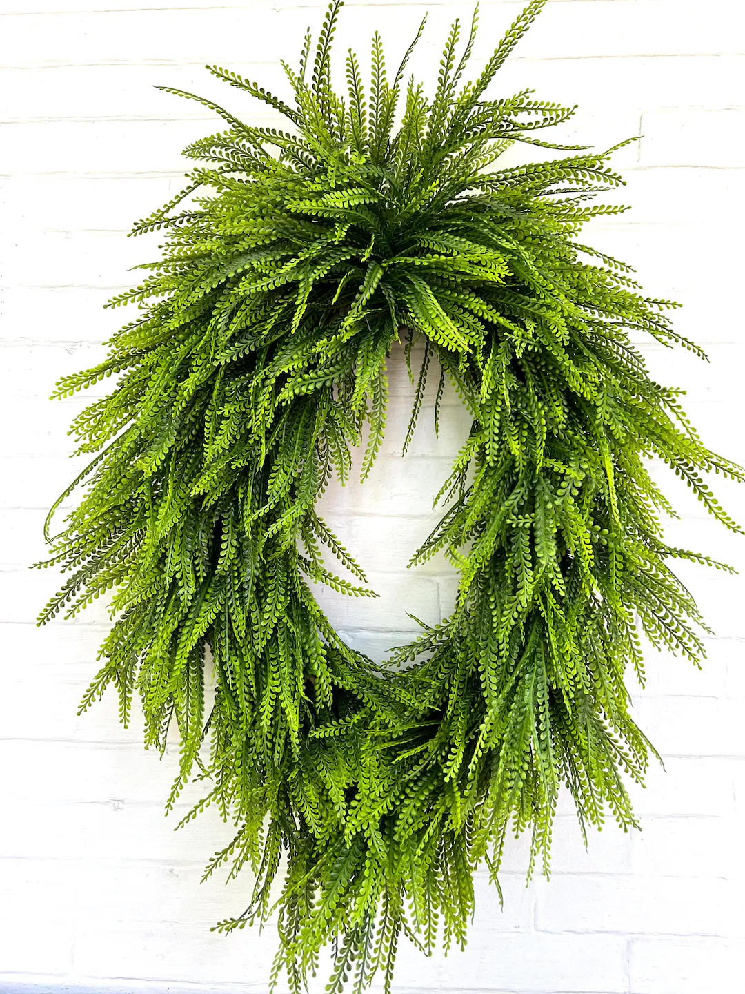 Beaded Grass Wreath, Gift for Mom, Greenery Wreath, Year Round Wreath, Wedding and Engagement Gif... | Etsy (US)