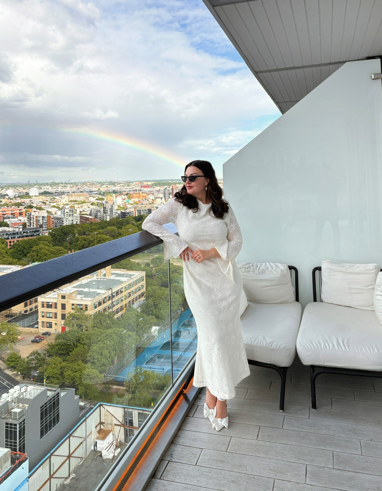 Wedding Eve look 🌈 My dress is sold out but I’ve linked similar lace and bell sleeve styles, as well as my exact accessories 🤍👰🏻‍♀️

#LTKWedding #LTKMidsize #LTKFindsUnder100